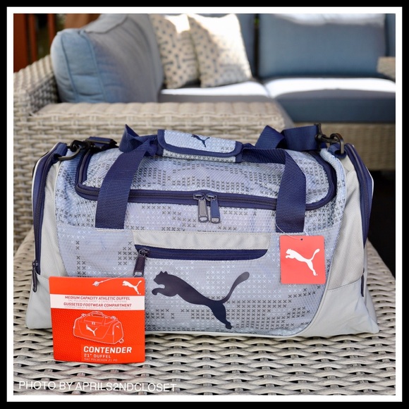 PUMA LOGO DUFFEL GYM TRAVEL BAG - Picture 7 of 8